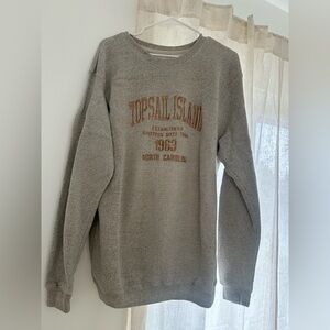 Gray Topsail Island Sweater XL